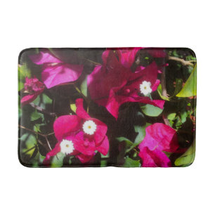 Tapis De Bain Tropical Floral Print, Retro Mood