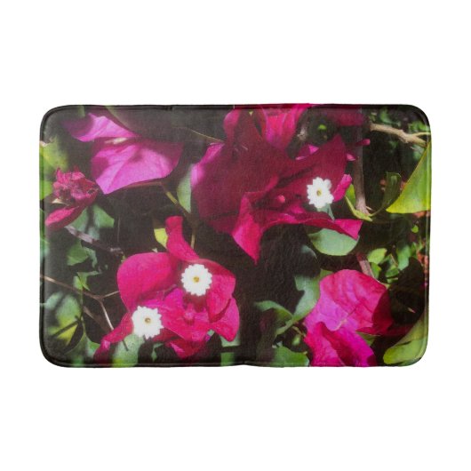 Tapis De Bain Tropical Floral Print, Retro Mood (Devant)
