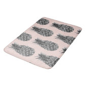 Tapis De Bain Tropical Grey & Pink Ananas Motif sans couture (Angle)