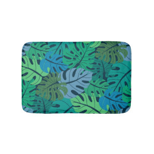 Tapis De Bain Tropical Jungle Palm Motif sans couture