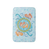 Tapis De Bain Tropical Koi Mandala | Art Zen Océan Vibrant (Devant (Vertical))