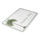 Tapis De Bain Tropical Palm Tree Couple Élégant (Angle)