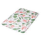 Tapis De Bain Tropical Rose Flamingo Pattern v2 Salle de bain (Angle)