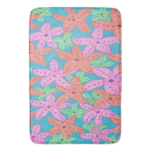 Tapis De Bain Tropical Starfish Bath Mat (devant Vertical)