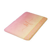Tapis De Bain Tropical Sunset Ombre Seashell Shell élégant (Angle)