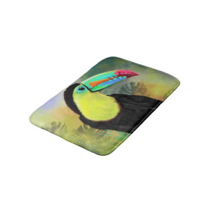Tapis De Bain Tropical Toco Toucan Bath Mat
