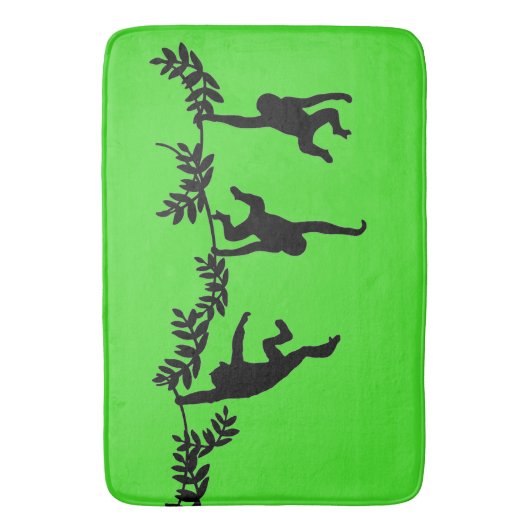 Tapis De Bain Troupe de singe (devant Vertical)