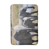 Tapis De Bain Troupeaux d'éléphant de l'Afrique (Devant (Vertical))