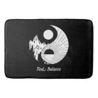 Trouver l'équilibre Zen Yin Yang Noir Blanc