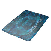 Tapis De Bain Trucs de peinture à Parties scintillant Turquoise (Angle)