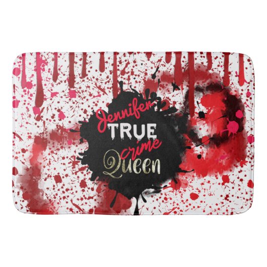 Tapis De Bain True Crime Queen Personnalisé (Devant)