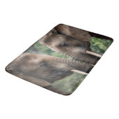 Tapis De Bain "Trunk to Trunk : A Gentle Elephant Embrasser" (Angle)