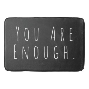 Tapis De Bain TU EN AS ASSEZ Graphique d'art Word inspirationne
