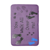Tapis De Bain "Tu me marches dessus" (Devant (Vertical))