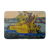 Tapis De Bain Tugboat sailing at river, montevideo, uruguay (Devant)