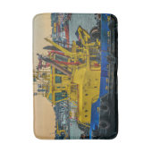 Tapis De Bain Tugboat sailing at river, montevideo, uruguay (Devant (Vertical))