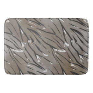 Tapis De Bain Tuile de verre 3D tigre liquide zèbre peau cuir
