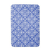 Tapis De Bain Tuile marocaine - bleu et blanc de cobalt (Devant (Vertical))