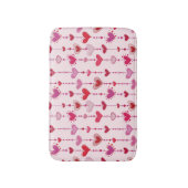 Tapis De Bain Tuiles de coeur (Devant (Vertical))
