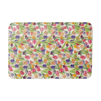 Tapis De Bain tulipe aquarelle