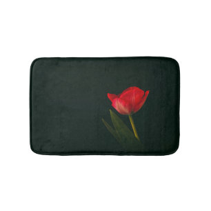 Tapis De Bain Tulipe rouge unique