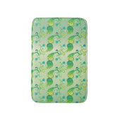 Tapis De Bain Tulipe verte Abstraite, modèle floral (Devant (Vertical))