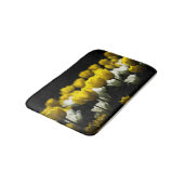 Tapis De Bain Tulipes Jaune Et Blanc (Angle)
