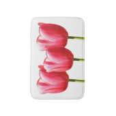Tapis De Bain Tulipes roses de trio (Devant (Vertical))