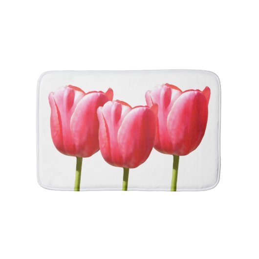 Tapis De Bain Tulipes roses de trio (Devant)