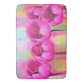 Tapis De Bain Tulipes roses pourpres Mat (devant Vertical)