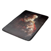 Tapis De Bain Turc Angora Chat Santa Claus Festif Noël (Angle)