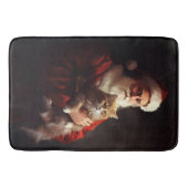 Tapis De Bain Turc Angora Chat Santa Claus Festif Noël (Devant)