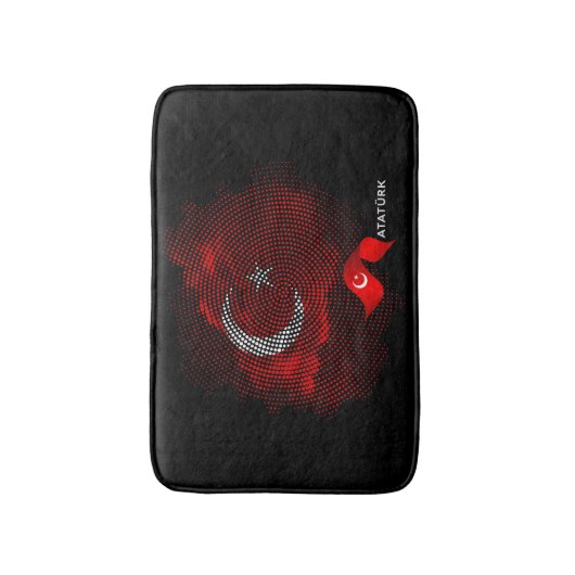 Tapis De Bain Turkey flag (Devant (Vertical))
