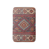 Tapis De Bain Turquie Kilim Aztec Rouge Bleu Tan  (Devant (Vertical))
