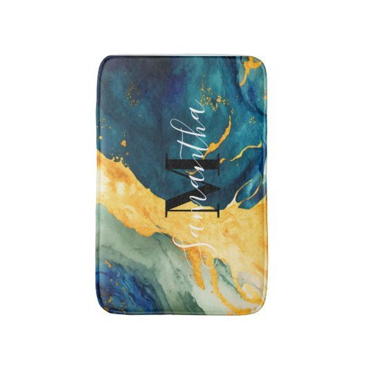 Tapis De Bain Turquoise (Devant (Vertical))