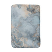 Tapis De Bain Turquoise bleu gris gris beige contemporain (Devant (Vertical))