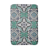 Tapis De Bain Turquoise Bleu Vert Turquoise Ornat Art Ethnique M (Devant (Vertical))