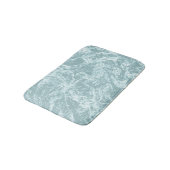 Tapis De Bain Turquoise clair pastel abstrait (Angle)