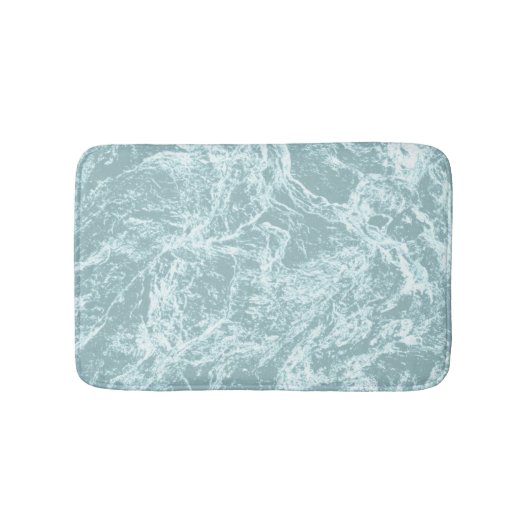 Tapis De Bain Turquoise clair pastel abstrait (Devant)