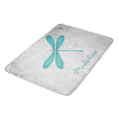 Tapis De Bain Turquoise dragonfly personnalisée Mat de bain (Angle)