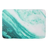 Tapis De Bain Turquoise et Marbre blanc (Devant)