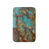Tapis De Bain Turquoise et or (Devant (Vertical))