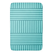 Tapis De Bain Turquoise géométrique (devant Vertical)