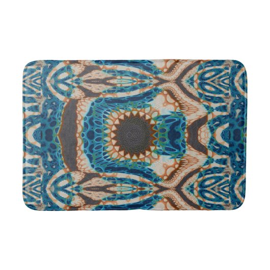 Tapis De Bain Turquoise Gold Sun Southwestern Art (Devant)