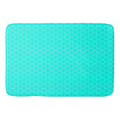 Tapis De Bain Turquoise Moderne du Milieu du Siècle (Devant)