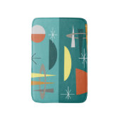 Tapis De Bain Turquoise Moderne Du Milieu Du Siècle (Devant (Vertical))