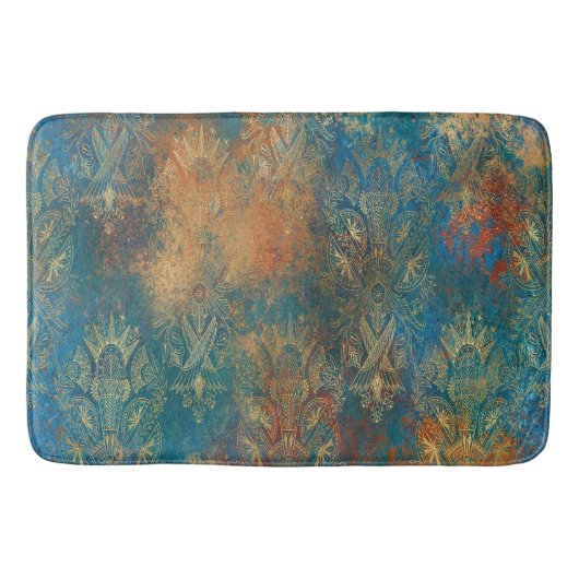 Tapis De Bain Turquoise rideau de douche Cooper Patina (Devant)
