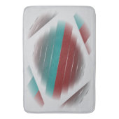 Tapis De Bain Turquoise rotation bordeaux (devant Vertical)