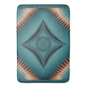 Tapis De Bain Turquoise Sunburst de Navajo Peach (devant Vertical)