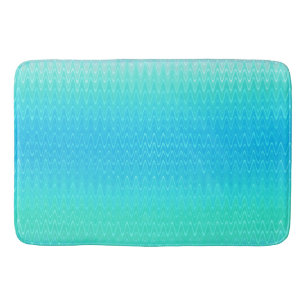 Tapis De Bain Turquoise Turquoise bleu vert Motif Abstrait